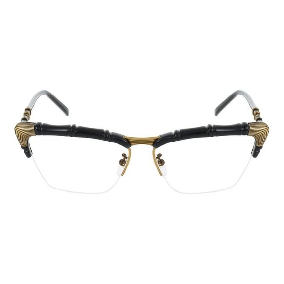 Gucci Womens Cat Eye Black Black Transparent Fashion Designer Eyewear - Picture 2 of 5